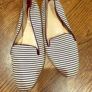 Banana republic striped, summer loafers